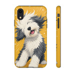 Sheepdog Hair Flip Phone Case Funny Dog Lover Gift