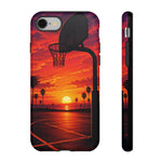 Basketball Court Sunset Phone Case | Tough Phone Case