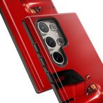 Red Sports Car C6 Z06 phone case | Corvette front view