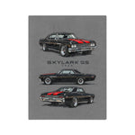 1965 Skylark GS Muscle Car Blanket | Vintage Auto Illustration