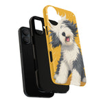 Sheepdog Hair Flip Phone Case Funny Dog Lover Gift