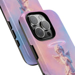 Praying Cherub Statue halo Vaporwave Aesthetic phone case
