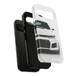 White Camaro Phone Case, ZL1 American Muscle Car Tough Cover for Men