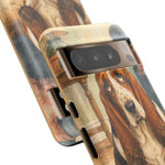 Guilty Basset Hound Phone Case, Muddy Watercolor Art Cover