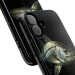 Snook Fishing Phone Case, Saltwater Portrait Black Cover, Gift