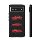 Red MR2 JDM Sports Car Phone Case Tough Multi View