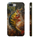 Peacock Bass Strike Phone Case Freshwater Fishing Gift for Anglers