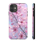 Pink Chrome Cherry Blossom Phone Case | Tough Cover