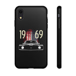 1969 Camaro SS American Flag Tough Phone Case Cover Gift Art