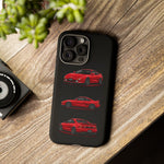 Red MR2 JDM Sports Car Phone Case Tough Multi View