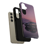 Sunset Skyline GT-R R32 phone case | car reflection, purple dusk