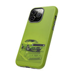 Green Cuda Muscle Car phone case for Gear Heads