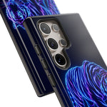 Neon Blue Tiger phone case | tough protective cover