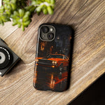 Challenger RT Phone Case, Rainy City Night Muscle Car Tough Cover