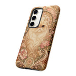 Persian Cat Floral Art Nouveau Tough Phone Case