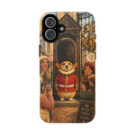Corgi Royal Guard phone case | Cute British corgi soldier illustration