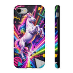 Neon Retro Rainbow Unicorn Phone Case | Tough Cases