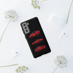 Red MR2 JDM Sports Car Phone Case Tough Multi View