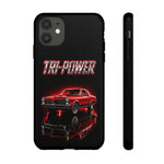 Tri-Power Classic Muscle Car GTO phone case | Retro Automotive Graphic