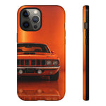 Orange Cuda Phone Case, 71 Classic Muscle Car Tough Cover