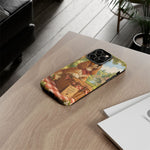 Cocker Spaniel Picnic Scene phone case | vintage dog art