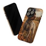 German Wirehaired Pointer Autumn Art Tough Phone Case