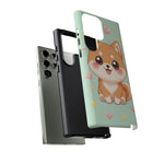 Shiba Inu Kawaii Chibi Smile Pet Dog Art Tough Phone Case