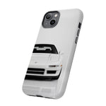 White NSX Phone Case, Retro 90s JDM Supercar Cover, Gift for Car Lovers
