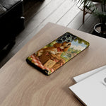 Cocker Spaniel Picnic Scene phone case | vintage dog art