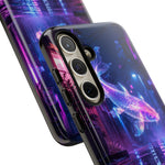 Neon Koi Reflection Vaporwave phone case | Tough Cover