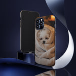Maltese Puppy Burrito Phone Case, Cozy Blanket Portrait