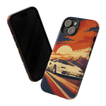 Retro Sunset Countach phone case | Sports car tough cover