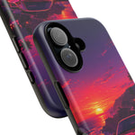 FD RX-7 Retro Sunset Sports Car Tough Case | Neon Vaporwave Beach Drive