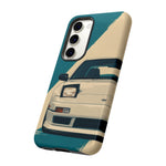 S13 Teal White Pop-up Tough Phone Case for JDM Fans