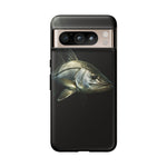 Snook Fishing Phone Case, Saltwater Portrait Black Cover, Gift
