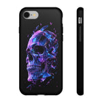 Holographic Skull Phone Case, Shattered Glass Iridescent Cover