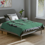 1968 Chevy C10 Pickup illustration Velveteen Microfiber Blanket | Retro Truck