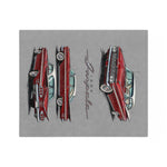 1959 Red Chevy Impala Throw Blanket | Classic Car Velveteen Microfiber
