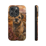 Border Terrier Earthy Watercolor Art Tough Phone Case