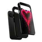 Melting Glitch Heart Neon Phone Case