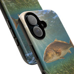 Redfish Phone Case, Seagrass Flat Underwater Art Cover