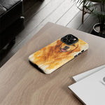 Golden Retriever Watercolor Art Tough Phone Case - Dog Portrait
