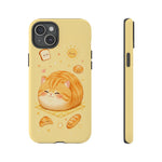 Orange Tabby Loaf Kawaii Chibi Pet Cat Art Tough Phone Case