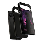 Melancholy Data Poster Phone Case, Glitch Anime Sky Tough Cover
