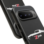 1970 Camaro Z28 White Silhouette Tough Phone Case Cover Gift