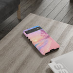 Pastel Beach Sunset Haze Vaporwave Art Tough Phone Case