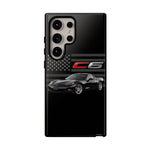 Black C6 Phone Case American Sports Car Tough Cover Gift