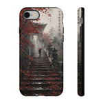 Rainy Temple Stairs Autumn Phone Case Ink Art Tough Case