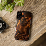 Burmese Golden Sable Portrait Art Tough Phone Case