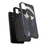 Geisha Parasol Moonlight Art Tough Phone Case